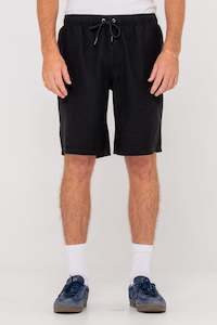 Shorts Mens: RUSTY Overtone Elastic Short Black