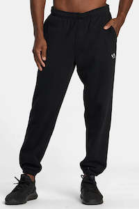 Trackies Mens: RVCA Va Essential Sweatpant Black