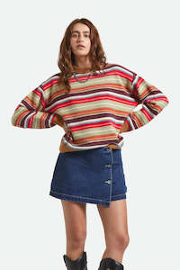 BRIXTON Cozy Crew Sweater Multi Stripe