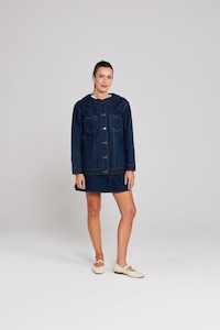 THING THING Bowtique Shacket Indigo Denim