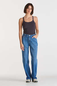 LEE Mid Baggy Arcadia Blue