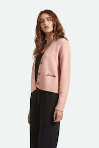 Knits Womens: BRIXTON Town Cardigan Mellow Rose