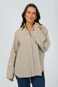 SILENT THEORY Sunday Longsleeve Shirt Chocolate