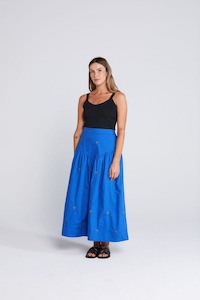 Skirts Womens: THING THING Aria Skirt Cobalt Blossom