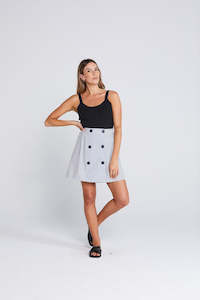 THING THING Zib Skirt Seaside Stripe