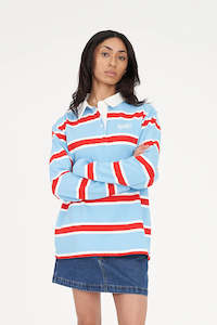 HUFFER Brooklyn Oversized Rugby Blue Poppy