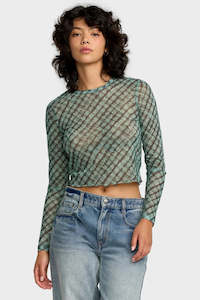 RVCA River Ls Sea Green