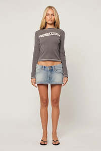 ABRAND Rebellion Ls Tee Dark Grey