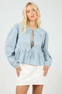 Tops Long Sleeve Womens: ALL ABOUT EVE Micky Ls Top Check