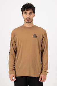 MONS ROYALE Mens Icon Classic Ls Connected Mtn Toffee