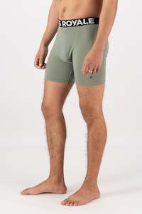 MONS ROYALE Mens Hold 'Em Boxer Logo Willow