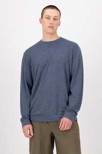 Mens Mons Royale Merino: MONS ROYALE Mens Horizon Crew Alu Navy
