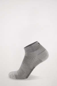 MONS ROYALE Unisex Atlas Merino Ankle Sock Grey Marl