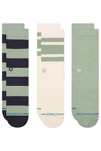 STANCE Townie Crew 3 Pack Seagreen