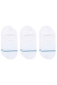Socks: STANCE Icon No Show 3 Pack White