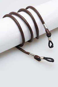 EYE ACCESSORIES Pu Leather Cord Dark Brown