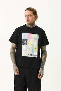 AFENDS Sadworld Heavyweight Boxy Tee Black