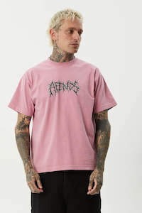 Afends: AFENDS Heavy Petal Heavyweight Boxy Tee Washed Marrakesh