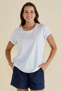 Betty Basics: BETTY BASICS Caia Crew Tee White