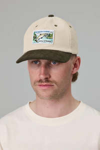 Caps: JUST ANOTHER FISHERMAN Casting And Mending Cap Ivory Green