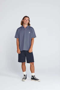 Tees Mens: THING THING Stride Tee Slate Blue