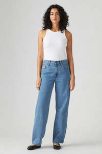 Jeans Womens: LEVI'S Baggy Dad Own It Stone