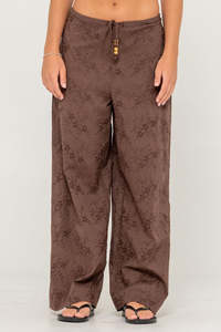 Pants Womens: RUSTY Enrique Anglaiseo Beach Pant Java