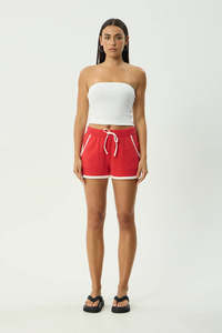 AFENDS Litty Knit Short Tomato