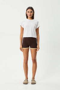 AFENDS Set Fire Knit Short Coffee