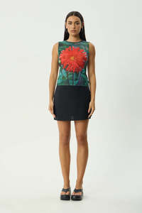 Tanks Womens: AFENDS Open Up Sheer Tank Multi