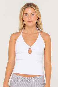 RUSTY Emma Cut Out Skimmer Tank White
