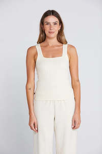Tanks Womens: THING THING Serra Tank Creamie