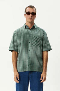 AFENDS Shipwreck Ss Shirt Pine