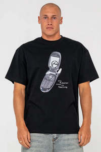 RUSTY Phone A Friend Tee Black