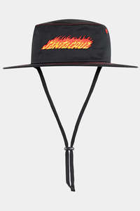 SANTA CRUZ Flame Strip Hat Black