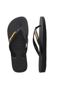 HAVAIANAS Top Logo Metallic Black Gold 1069
