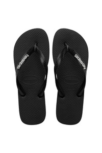 Jandals: HAVAIANAS Logo Filete Black Glacier White 4747