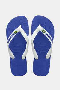 Jandals: HAVAIANAS Brazil Logo Marine Blue 2711