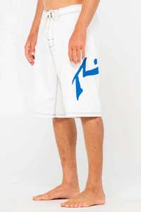 Boardshorts Mens: RUSTY Fixed Competition Revolution Boardshort White