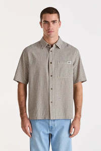 Shirts Mens: LEE Boxcutter Shirt Ecru Check