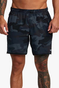 Shorts Mens: RVCA Yogger Stretch 17 Camouflage