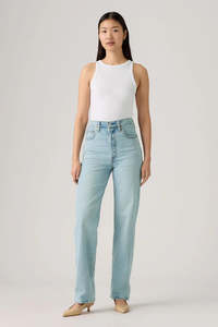Jeans Womens: LEVI'S Ribcage Full Length 32 Blasted Stone Clean