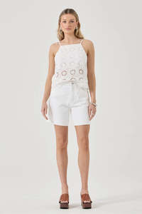 Shorts Womens: ROLLAS 90S Relaxed Short Vintage White