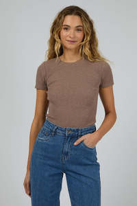 Tees Womens: SILENT THEORY Bella Tee Brown