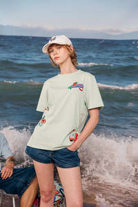 Tees Womens: HUFFER Festie Classic Tee Matcha