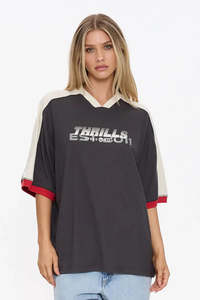 THRILLS Speed Kills V Neck Tee Merch Black