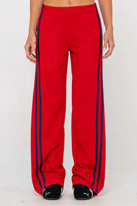 RUSTY Bronson Low Rise Trackpant Red