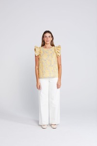 Womens: THING THING Tiesy Top Sunny Smiles