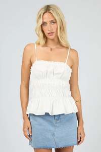 Womens: ALL ABOUT EVE Cora Top White