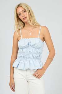 ALL ABOUT EVE Cora Top Sky
